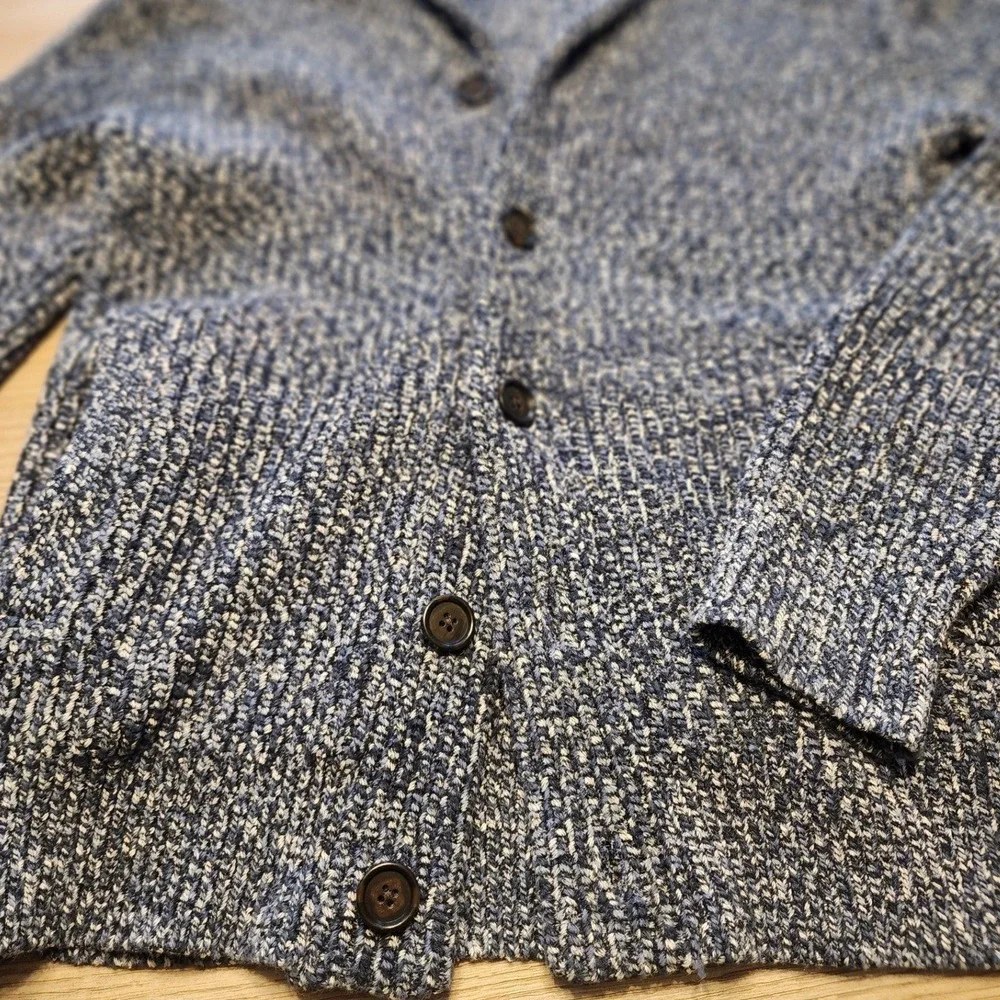 ✨️Banana Republic Mens Shawl Collar Cardigan Sweater. Knit Y2K boho Blokecore
